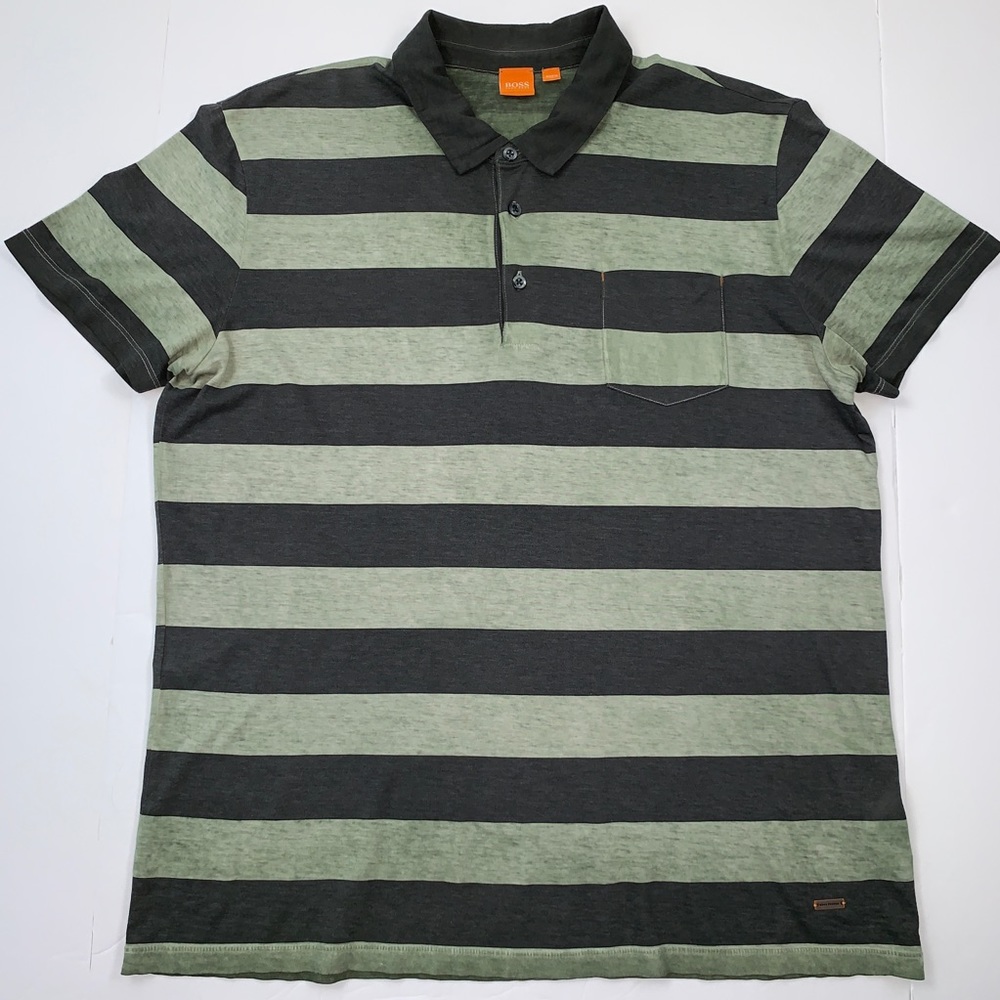 💫HP💫 Hugo Boss Orange collection striped polo
